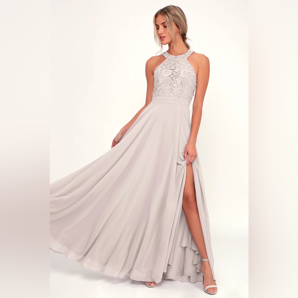Grey long dress